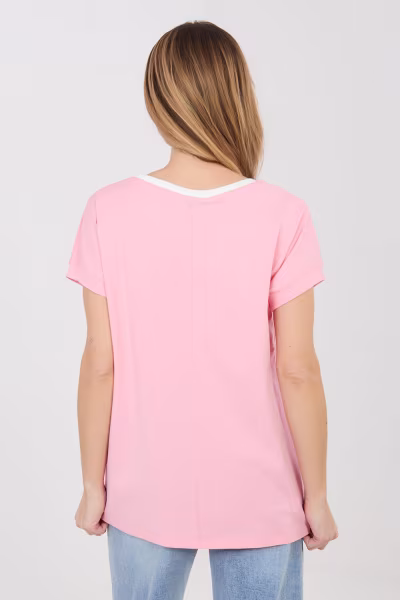 Bluzka Model RV-BZ-A1174.91 Light Pink - Relevance — zdjęcie 3