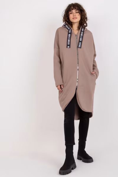 Bluza Damska Model RV-BL-6683.00P Dark Beige - Relevance — zdjęcie 2