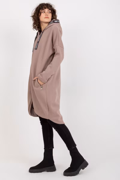 Bluza Damska Model RV-BL-6683.00P Dark Beige - Relevance — zdjęcie 3