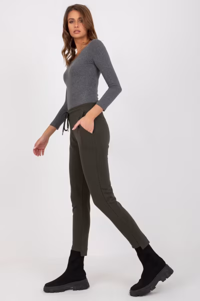 Spodnie Dresowe Model RV-DR-8380.25P Khaki - Relevance — zdjęcie 2