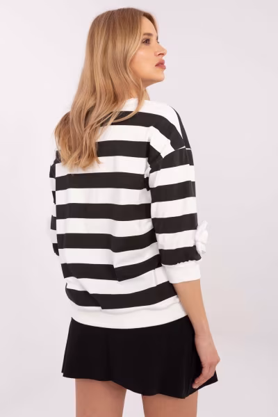 Bluzka Model RV-BZ-A430.60 Black/White - Relevance — zdjęcie 3