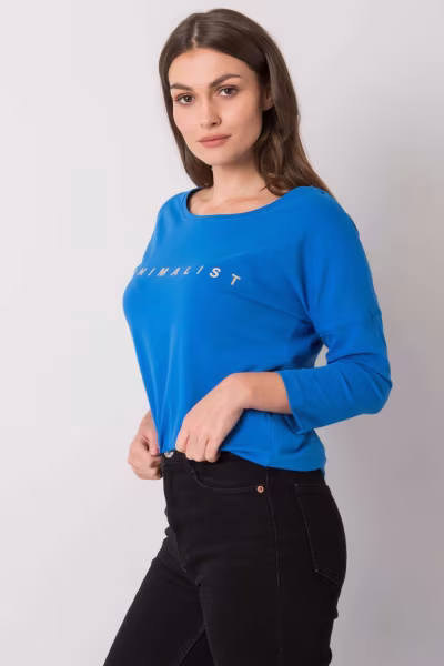 Bluzka Model RV-BZ-0126.01P Dark Blue - Relevance — zdjęcie 2