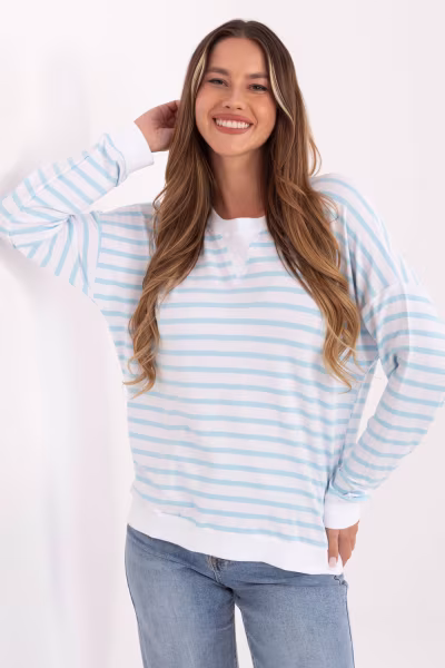 Bluzka Model RV-BZ-A901.55 White/Blue - Relevance — zdjęcie 1