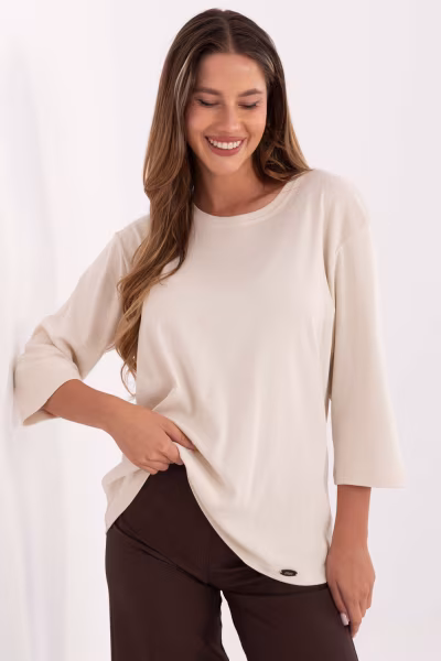 Bluzka Model RV-BZ-A804.05P Light Beige - Relevance — zdjęcie 1