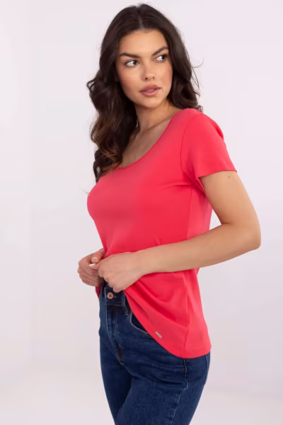 Tshirt Damski Model RV-TS-A557.66P Coral - Relevance — zdjęcie 2