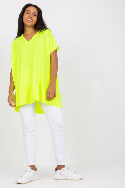 Tunika Model RV-TU-7855.29 Fluo Yellow - Relevance — zdjęcie 1