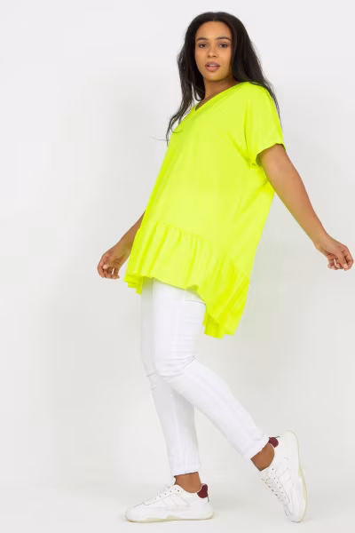 Tunika Model RV-TU-7855.29 Fluo Yellow - Relevance — zdjęcie 2