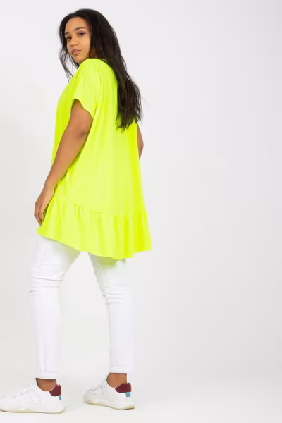 Tunika Model RV-TU-7855.29 Fluo Yellow - Relevance — zdjęcie 3
