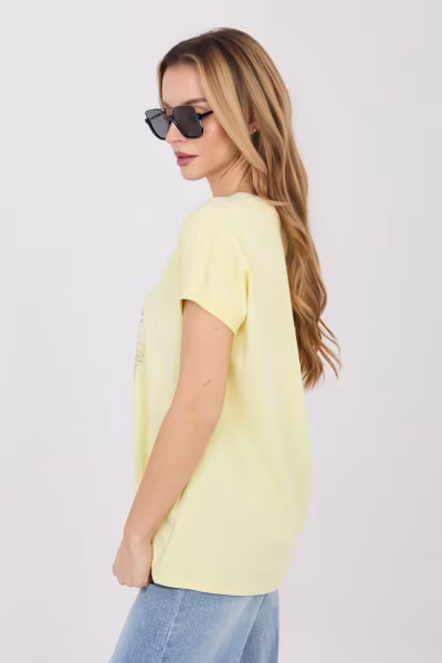 Bluzka Model RV-BZ-A1174.91 Light Yellow - Relevance — zdjęcie 2