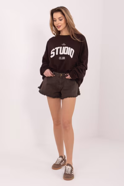 Bluza Damski Model RV-BL-A1182.46 Dark Brown - Relevance — zdjęcie 2