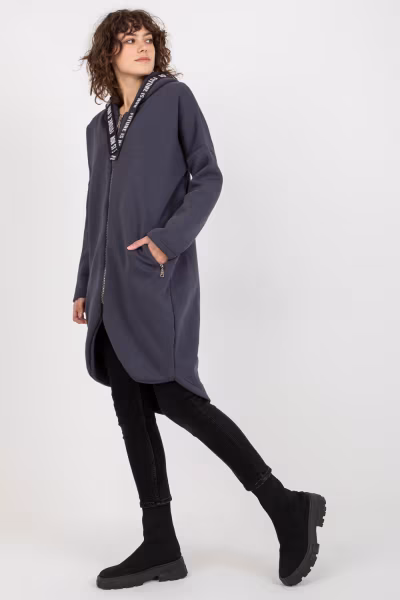 Bluza Damska Model RV-BL-6683.00P Grafit - Relevance — zdjęcie 3