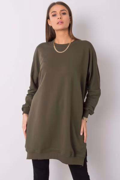 Sukienka Model RV-SK-6019.67 Khaki - Relevance — zdjęcie 1