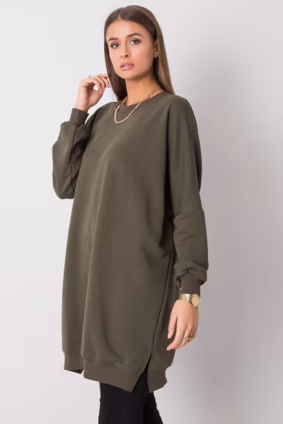 Sukienka Model RV-SK-6019.67 Khaki - Relevance — zdjęcie 2