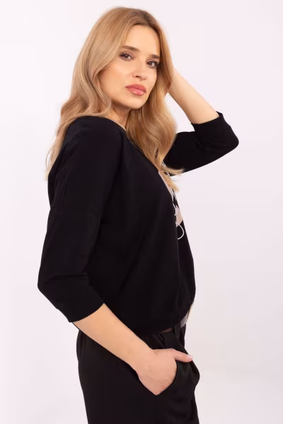 Bluzka Model RV-BZ-A265.25 Black - Relevance — zdjęcie 2