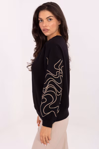 Bluza Damska Model RV-BZ-A176.56 Black - Relevance — zdjęcie 2