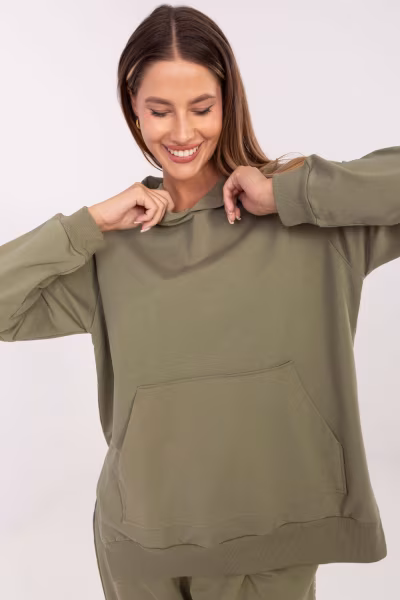 Bluza Damska Model RV-BL-A168.18 Khaki - Relevance — zdjęcie 1