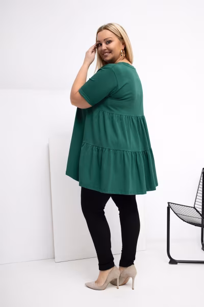 Bluzka Model RV-BZ-7923-1.34P Dark Green - Relevance — zdjęcie 3
