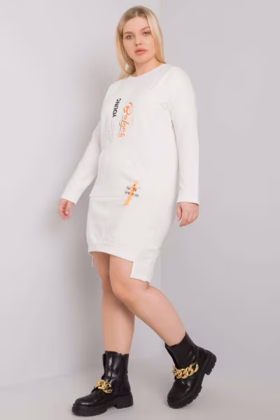 Sukienka Model RV-SK-7178.44 Ecru - Relevance — zdjęcie 3