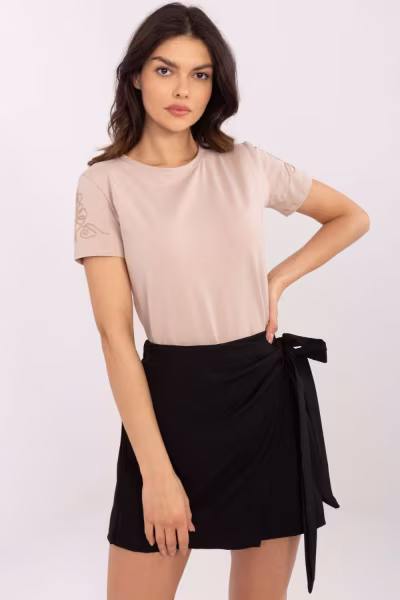 Tshirt Damski Model RV-TS-A518.39 Beige - Relevance — zdjęcie 3