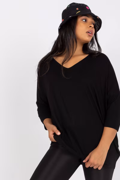 Bluzka Model RV-BZ-5745.18 Black - Relevance — zdjęcie 2