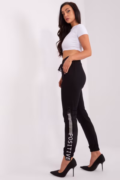 Spodnie Dresowe Model RV-DR-8547.08 Black - Relevance — zdjęcie 2