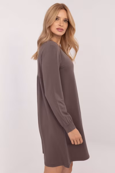 Sukienka Model RV-SK-A-165.61 Dark Brown - Relevance — zdjęcie 2