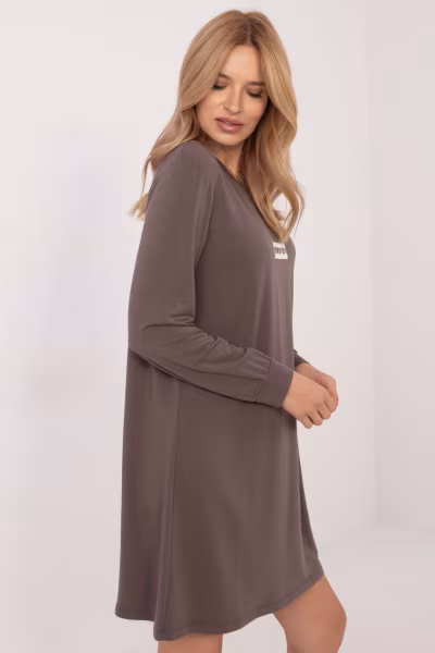 Sukienka Model RV-SK-A-165.61 Dark Brown - Relevance — zdjęcie 3