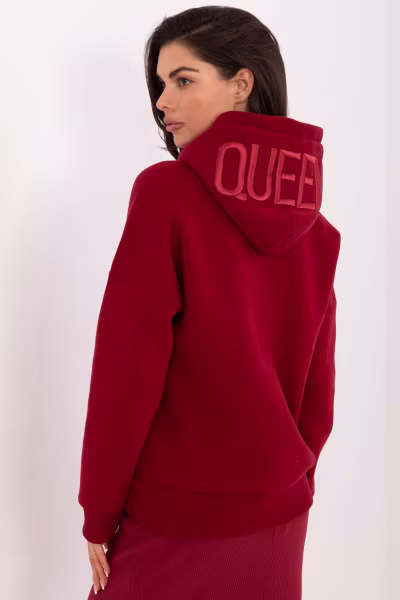 Bluza Damska Model RV-BL-A1006.27 Bordo - Relevance — zdjęcie 3