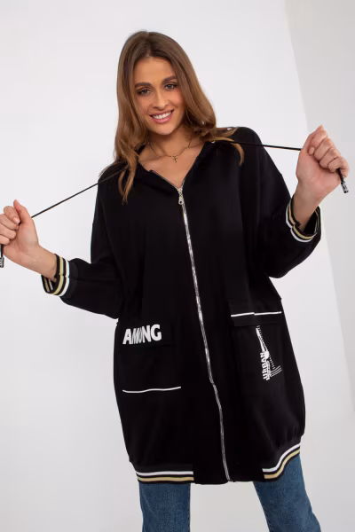 Bluza Damska Model RV-BL-8149.91P Black - Relevance — zdjęcie 1