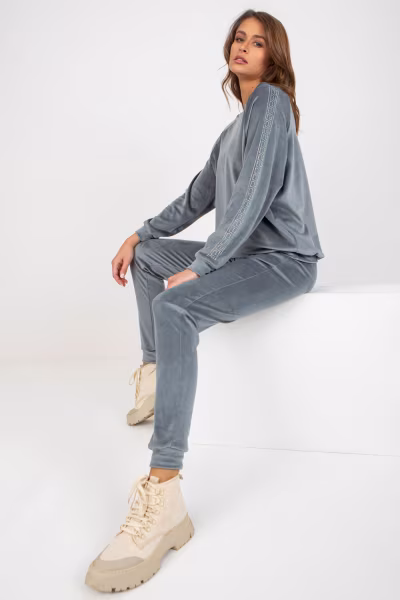 Spodnie Komplet Model RV-KMPL-8436.40 Grey/Blue - Relevance — zdjęcie 2