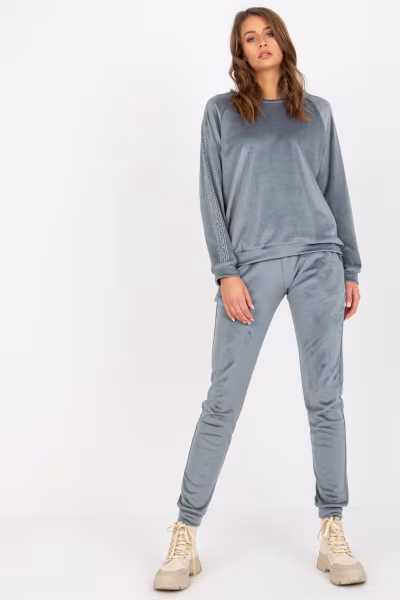 Spodnie Komplet Model RV-KMPL-8436.40 Grey/Blue - Relevance — zdjęcie 3