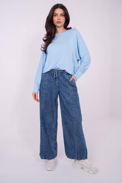 Bluzka Model RV-BZ-A-164.82 Light Blue - Relevance — zdjęcie 2