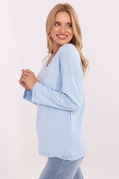 Bluzka Model RV-BZ-A852.51 Light Blue - Relevance — zdjęcie 2
