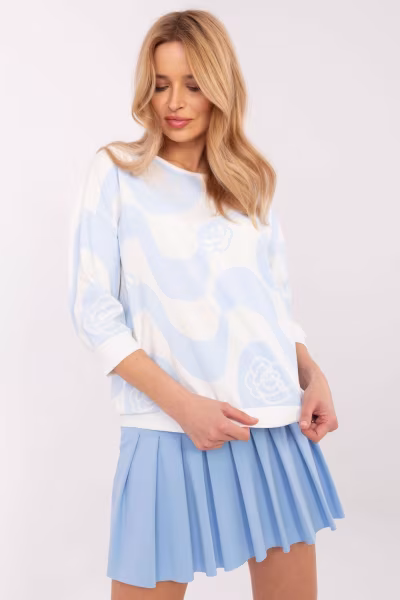 Bluzka Model RV-BZ-A285.24 White/Blue - Relevance — zdjęcie 1