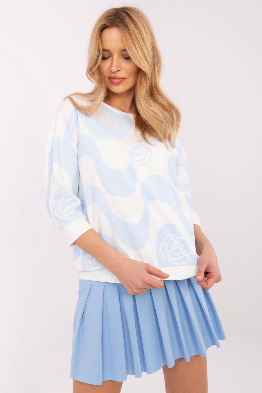 Bluzka Model RV-BZ-A285.24 White/Blue - Relevance