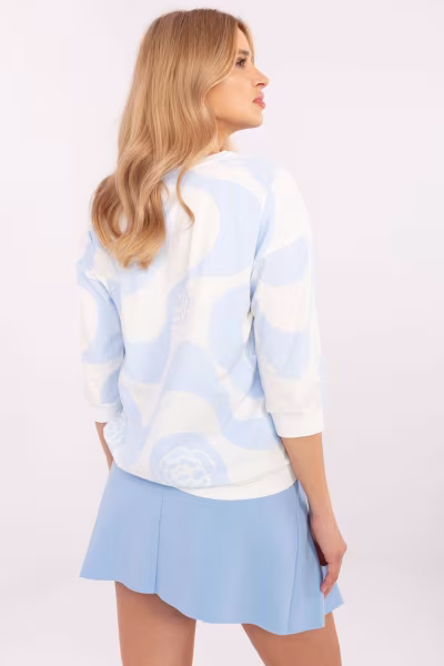 Bluzka Model RV-BZ-A285.24 White/Blue - Relevance — zdjęcie 3
