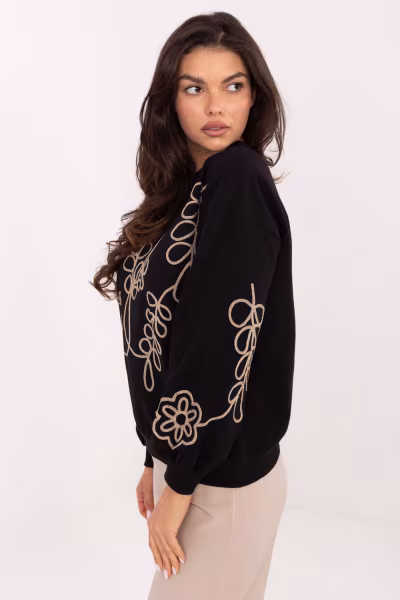 Bluza Damska Model RV-BZ-A175.02 Black - Relevance — zdjęcie 2