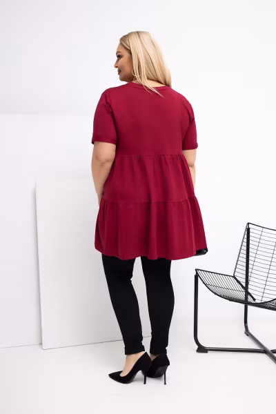 Bluzka Model RV-BZ-7923-1.34P Bordo - Relevance — zdjęcie 3