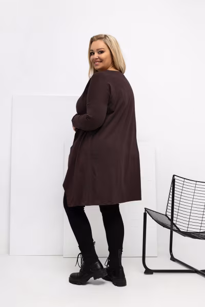 Bluzka Model RV-BZ-7054-1.06 Dark Brown - Relevance — zdjęcie 3