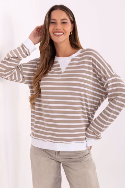Bluzka Model RV-BZ-A901.55 Dark Beige - Relevance — zdjęcie 1