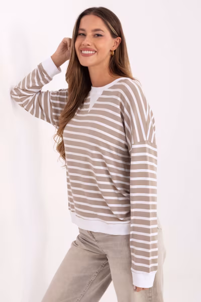 Bluzka Model RV-BZ-A901.55 Dark Beige - Relevance — zdjęcie 2