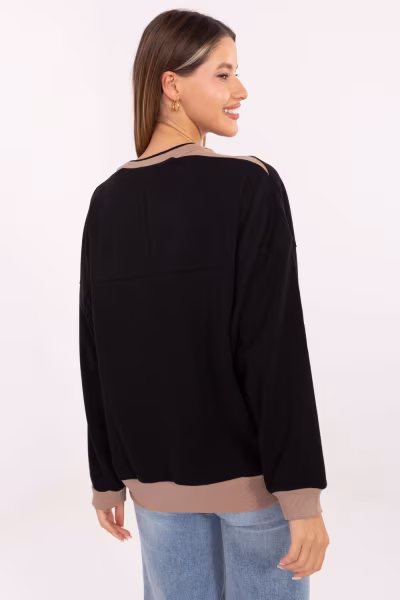 Bluza Damska Model RV-BZ-A878.51 Black - Relevance — zdjęcie 3