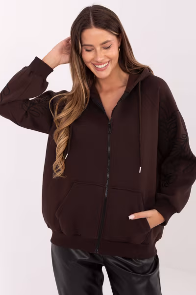 Bluza Damska Model RV-BL-A911.22 Dark Brown - Relevance — zdjęcie 1