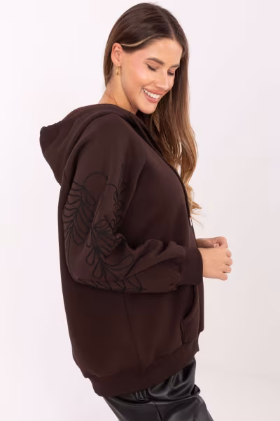 Bluza Damska Model RV-BL-A911.22 Dark Brown - Relevance — zdjęcie 2