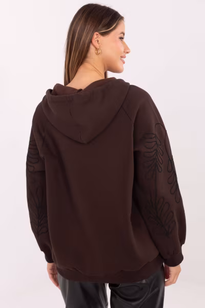 Bluza Damska Model RV-BL-A911.22 Dark Brown - Relevance — zdjęcie 3