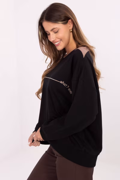 Bluza Damska Model RV-BL-A940.60 Black - Relevance — zdjęcie 2