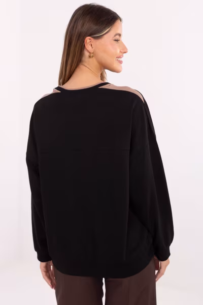 Bluza Damska Model RV-BL-A940.60 Black - Relevance — zdjęcie 3