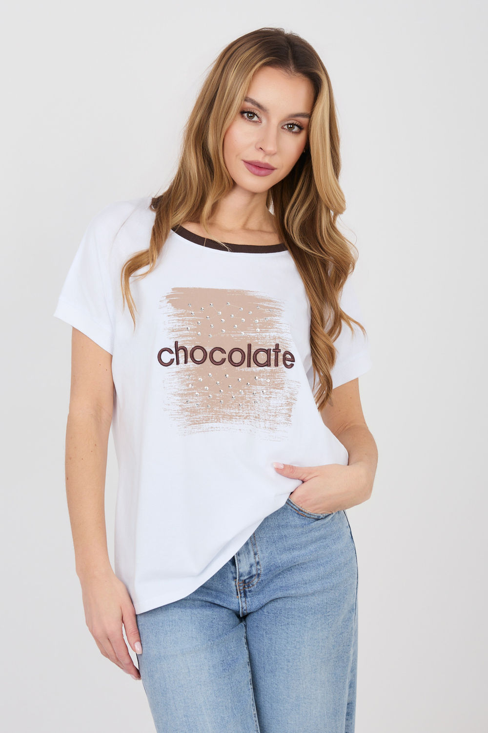 Bluzka Model RV-BZ-A1174.91 Ecru - Relevance