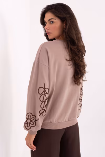 Bluza Damska Model RV-BZ-A175.02 Dark Beige - Relevance — zdjęcie 3