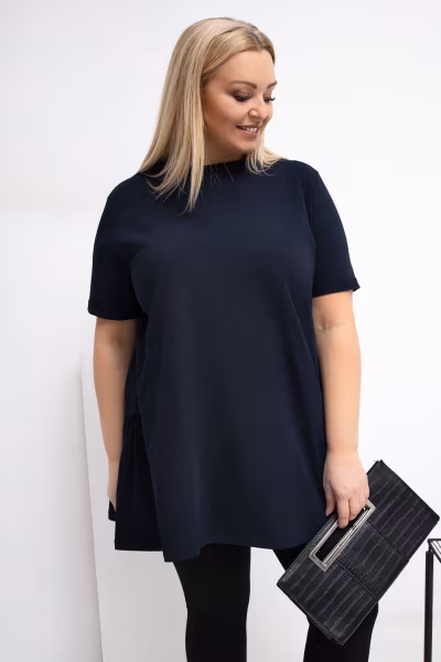 Bluzka Model RV-BZ-7923-1.34P Navy - Relevance — zdjęcie 1